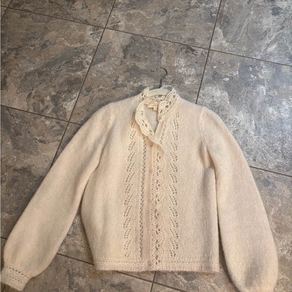 Sezane Cream Women's Cardigan - Picture 3 of 4